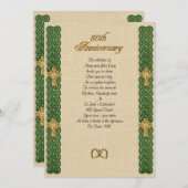 50周年誓いの更新 ケルトノット枠 招待状 (正面/裏面)