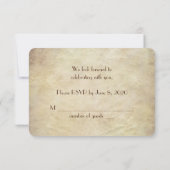 50周年誓いの更新 - 出席のお返事 出欠カード (裏面)