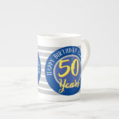 50周年誕生日記念 ボーンチャイナマグカップ (正面右)