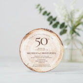 50周年農村ウェディングテンプレート 招待状 (スタンド正面)