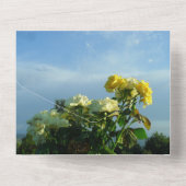 50周年金ゴールド結婚式招待状モットー オールインワン招待状 (裏面)