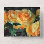 50周年金ゴールド結婚式招待状 オールインワン招待状 (裏面)