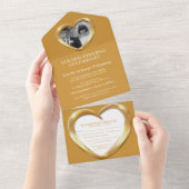 50周年金婚式パーティーイベント オールインワン招待状 (貼ってはがせる)