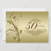 50周年金婚式招待状のカード 招待状 (正面)