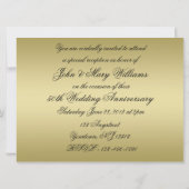 50周年金婚式招待状のデジタルデザイン 招待状 (裏面)