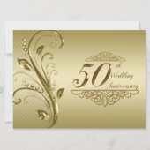 50周年金婚式招待状カード 招待状 (正面)