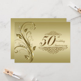 50周年金婚式招待状カード 招待状