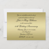 50周年金色結婚式招待状カード 招待状 (裏面)