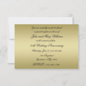 50周年金色結婚式招待返信カード 招待状 (裏面)