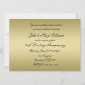 50周年金色結婚記念日招待状カード 招待状 (裏面)