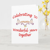 50周年 カード (黄色い花)