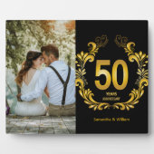 50周年 ゴールドグリッター アニバーサリー フォト フォトプラーク (正面)