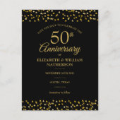 50周年 ゴールドラブハーツ Save the Date ポストカード (正面)