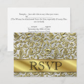 50周年 ゴールド記念 カード 返信 (正面/裏面)