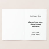 50周年(ゴールド)結婚記念日 - オーダーメイド 箔カード (内部)