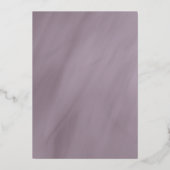 50周年 ミューテッドプラムゴールド 箔招待状 (裏面)