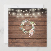 50周年 ラスティック ストリング ライト フラワル 招待状 (裏面)