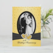 50周年 結婚記念日 喜びのハートII 招待状 (スタンド正面)