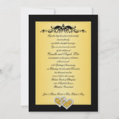 50周年 結婚記念日 喜びのハートII 招待状 (裏面)