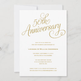 50周年 | 結婚記念日 招待状