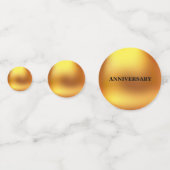 50周年/誕生日 ゴールドテーブルコンフェッティ コンフェッティ (裏面)