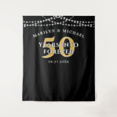 50周年 YEARS INTO FOREVER ブラックゴールド タペストリー (正面)