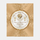 50周素晴らし年ブランケット フリースブランケット (正面)