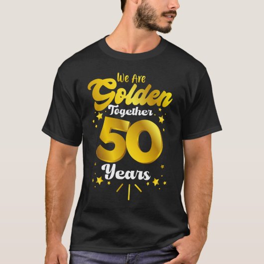 50周結婚年シャツ，50周年 Tシャツ (正面)
