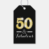 50回の素敵な誕生日パーティー ギフトタグ (正面)