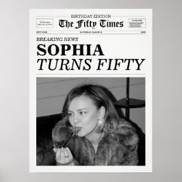 50回新聞50誕生日 ポスター