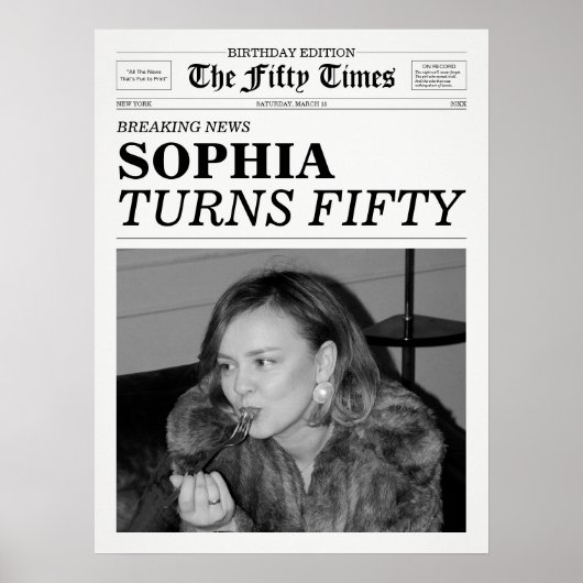 50回新聞50誕生日 ポスター (正面)