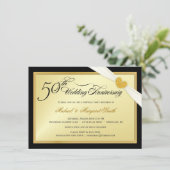50回目のゴールデンウェディングアニバーサリーパーティー招待状 招待状 (スタンド正面)