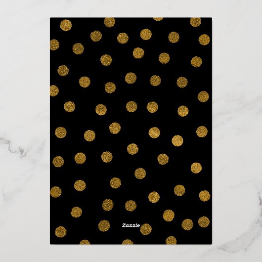 50回目のゴールデンウェディングアニバーサリー あの時と今 箔招待状 (裏面)