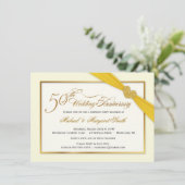 50回目のゴールデンウェディングアニバーサリー・エレガント・招待状 招待状 (スタンド正面)