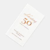 50回目の結婚記念日のエレガントなピーチローズと名前 (コーナー)