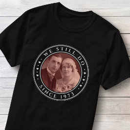 50回目の結婚記念日 お揃いフォトTシャツ Tシャツ