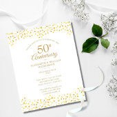 50回目の結婚記念日 ゴールデンハート 招待状