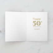 50回目の結婚記念日 名前入り ゴールド カード (内部)