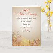 50回目の結婚記念日、宗教的な祝福を祈る カード (黄色い花)