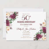50回目の結婚記念日 招待状 (正面)