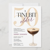50回目の誕生日パーティー A Tini Bit Older 招待状 (正面)