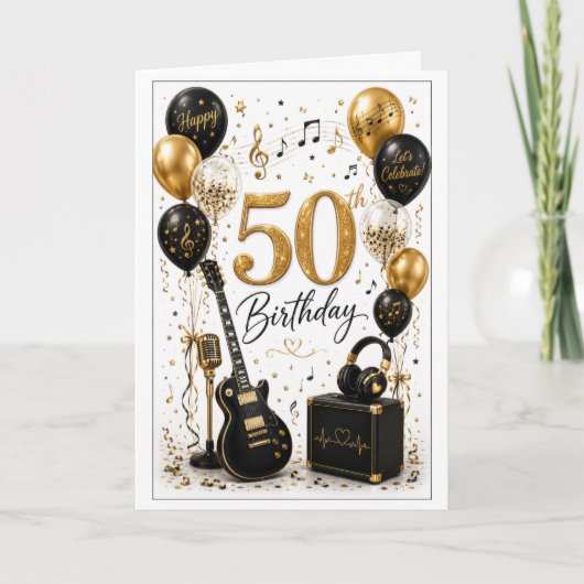 50回目の音楽の誕生日 カード (正面)