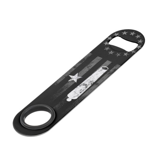 50州とベッシー・ロス・アメリカン国旗と大砲 スピード栓抜き (裏面アングル)