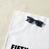 50州の食のアメリカの象徴的なイラストレーションアート ビーチタオル (インサイチュ)