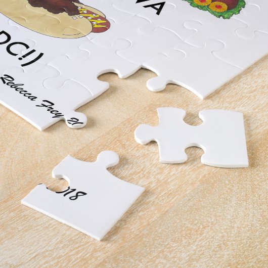 50州の食統一された州アメリカUSA Art ジグソーパズル (側面)