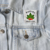 50州バジルとトマトのマリナラ合法 缶バッジ (インサイチュ)