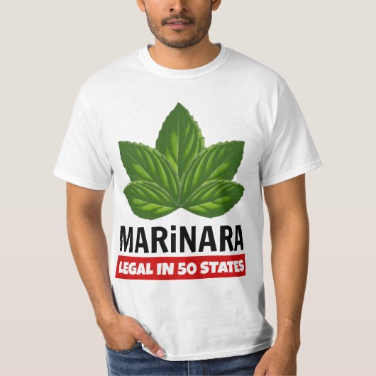 50州バジル州マリーナラ法葉規 Tシャツ (正面)