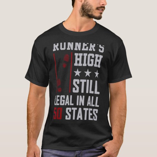 50州ランニング中での走者の高い地位はまだ合法である Tシャツ (正面)