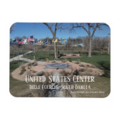 50州記念碑のジオグラフィック統一されたスセンター マグネット (横)