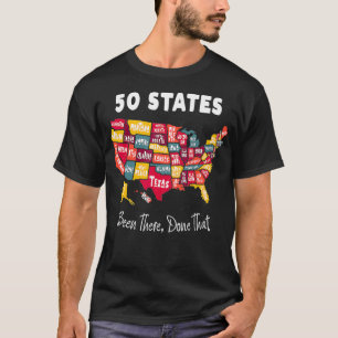 50州 – 訪問済み、記念品男性へ Tシャツ
